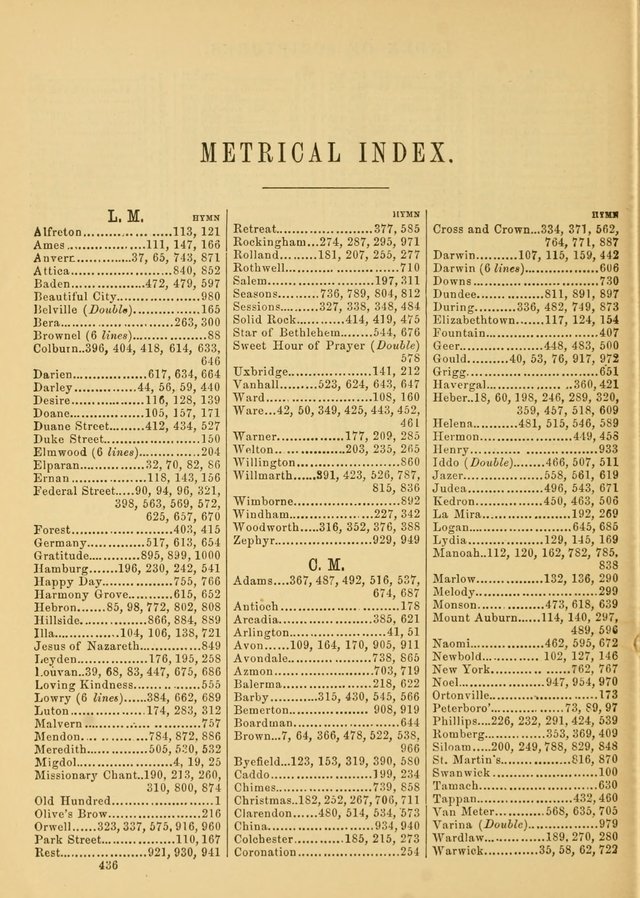 The Baptist Hymn and Tune Book for Public Worship page 436