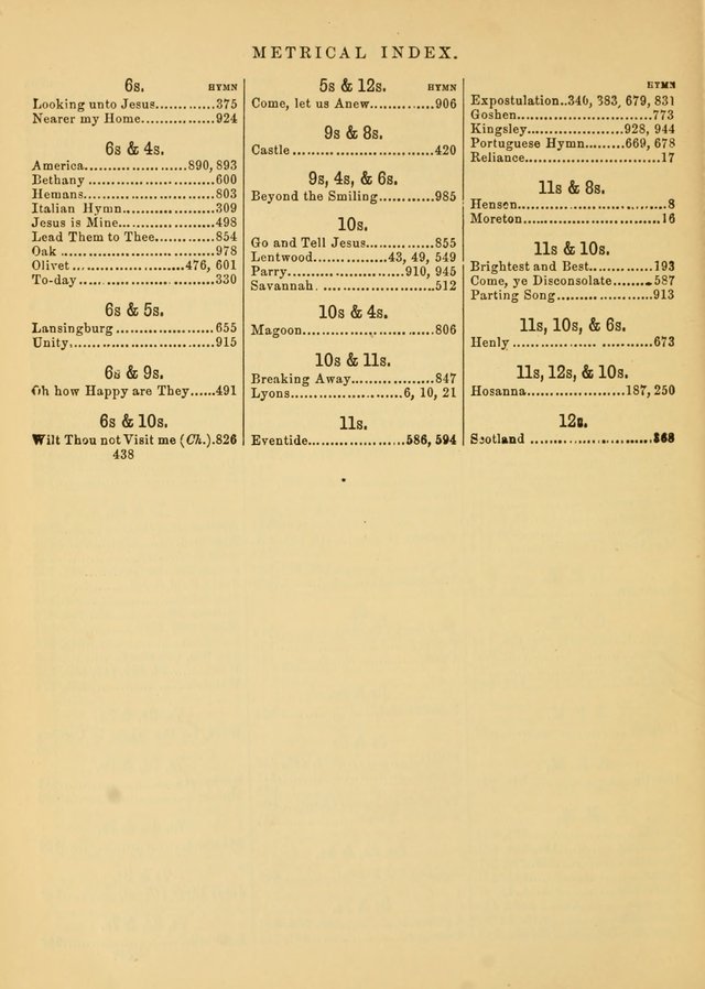 The Baptist Hymn and Tune Book for Public Worship page 438