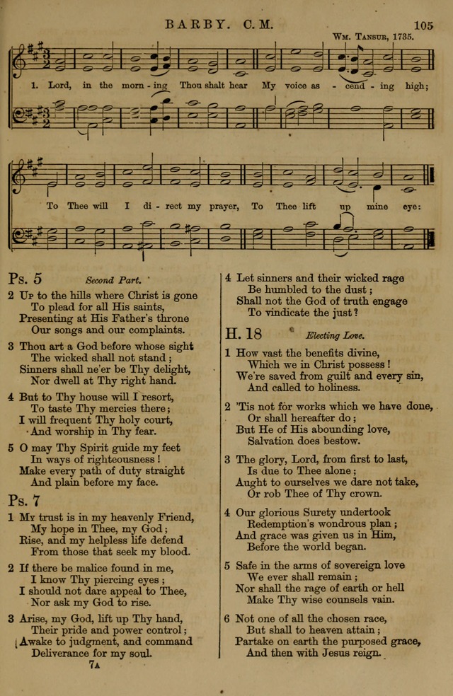 Book of Hymns and Tunes, comprising the psalms and hymns for the worship of God, approved by the general assembly of 1866, arranged with appropriate tunes... by authority of the assembly of 1873 page 101