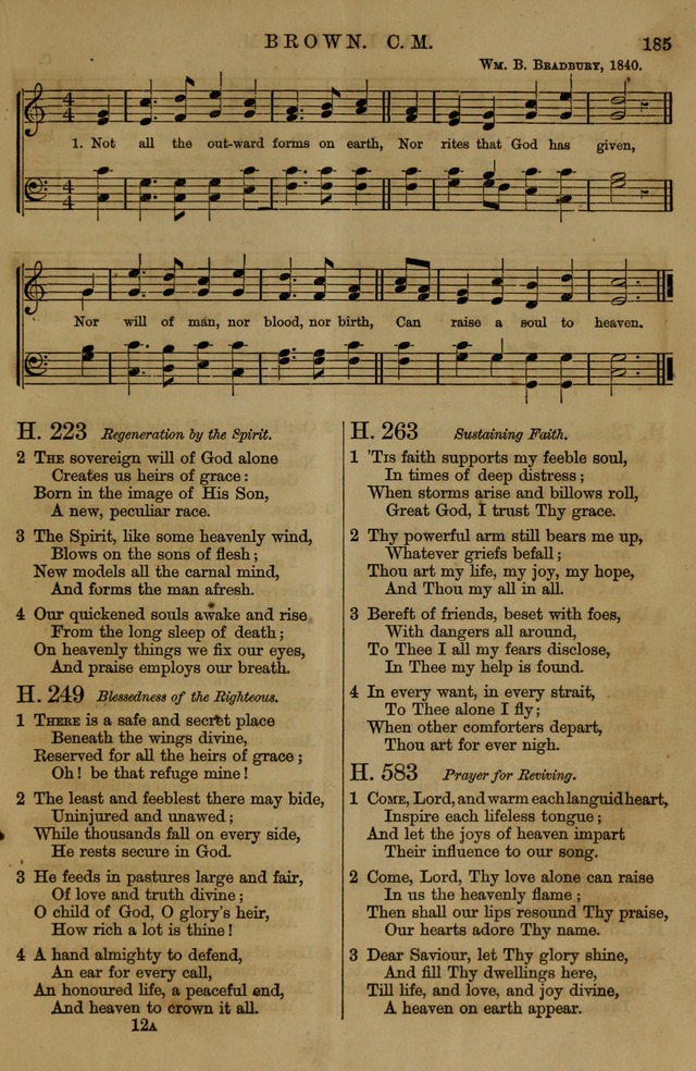 Book of Hymns and Tunes, comprising the psalms and hymns for the worship of God, approved by the general assembly of 1866, arranged with appropriate tunes... by authority of the assembly of 1873 page 183