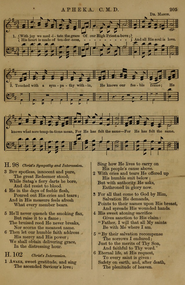Book of Hymns and Tunes, comprising the psalms and hymns for the worship of God, approved by the general assembly of 1866, arranged with appropriate tunes... by authority of the assembly of 1873 page 203