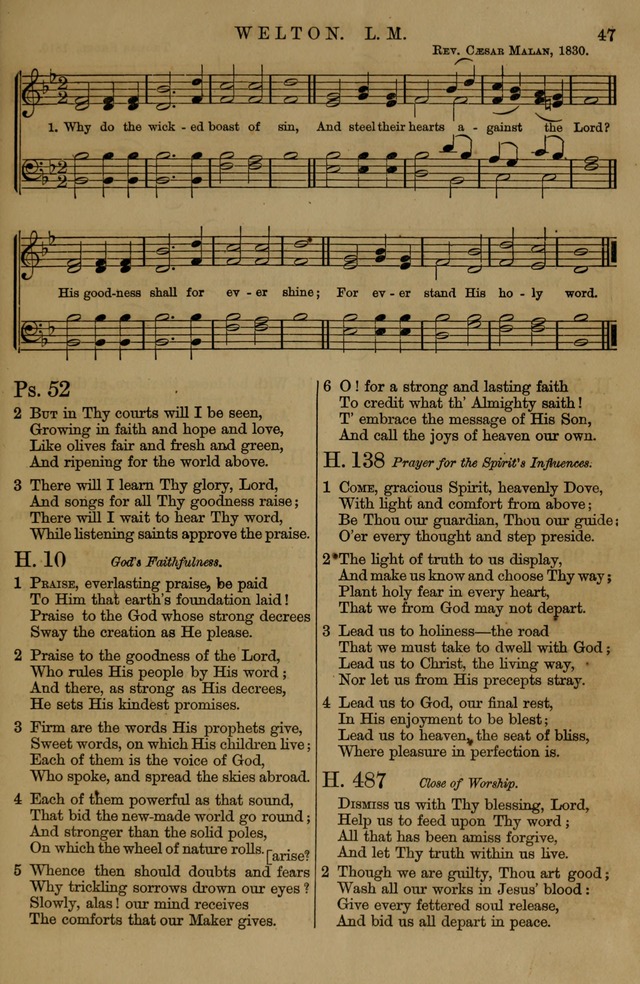 Book of Hymns and Tunes, comprising the psalms and hymns for the worship of God, approved by the general assembly of 1866, arranged with appropriate tunes... by authority of the assembly of 1873 page 43