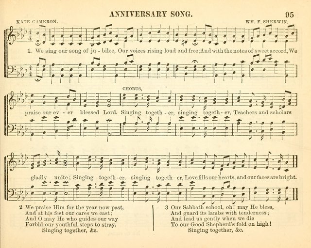 Bright Jewels for the Sunday School: a new collection of Sunday School songs written expressly for this work, many of which are the latest compositions of William B. Bradbury... page 100