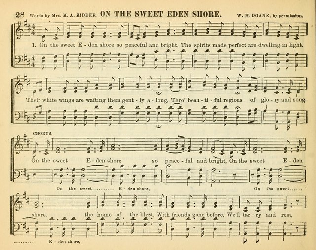 Bright Jewels for the Sunday School: a new collection of Sunday School songs written expressly for this work, many of which are the latest compositions of William B. Bradbury... page 33