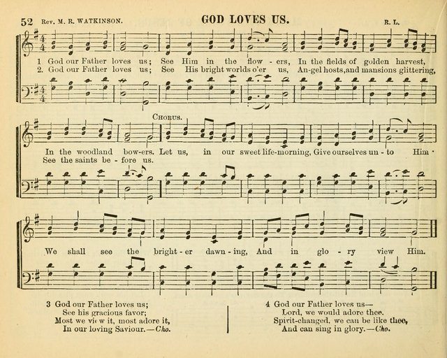 Bright Jewels for the Sunday School: a new collection of Sunday School songs written expressly for this work, many of which are the latest compositions of William B. Bradbury... page 57