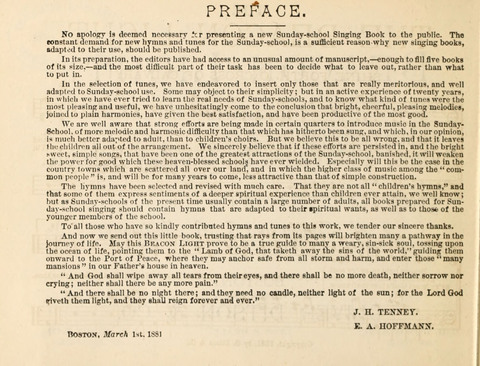 The Beacon Light: a collection of Hymns and Tunes for Sunday School page 2