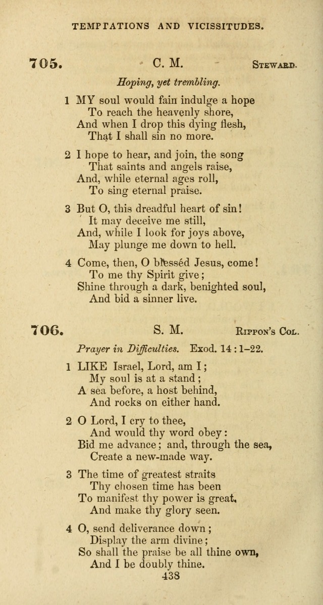The Baptist Psalmody: a selection of hymns for the worship of God page 438