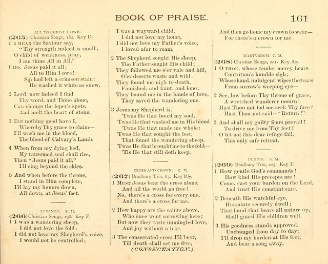 Book of Praise for the Sunday School: with hymns and tunes appropriate for the prayer meeting and the home circle page 164