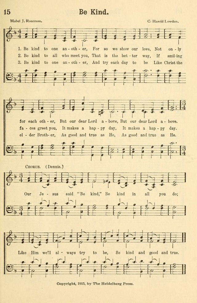 Beginner and Primary Songs: for use in Sunday School and the Home page 22