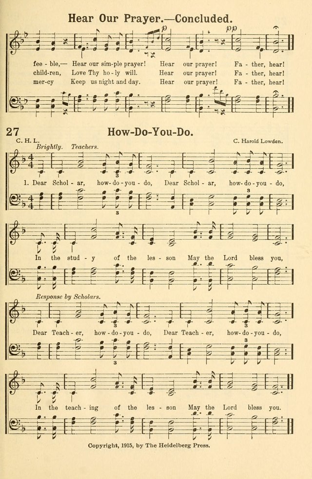 Beginner and Primary Songs: for use in Sunday School and the Home page 32