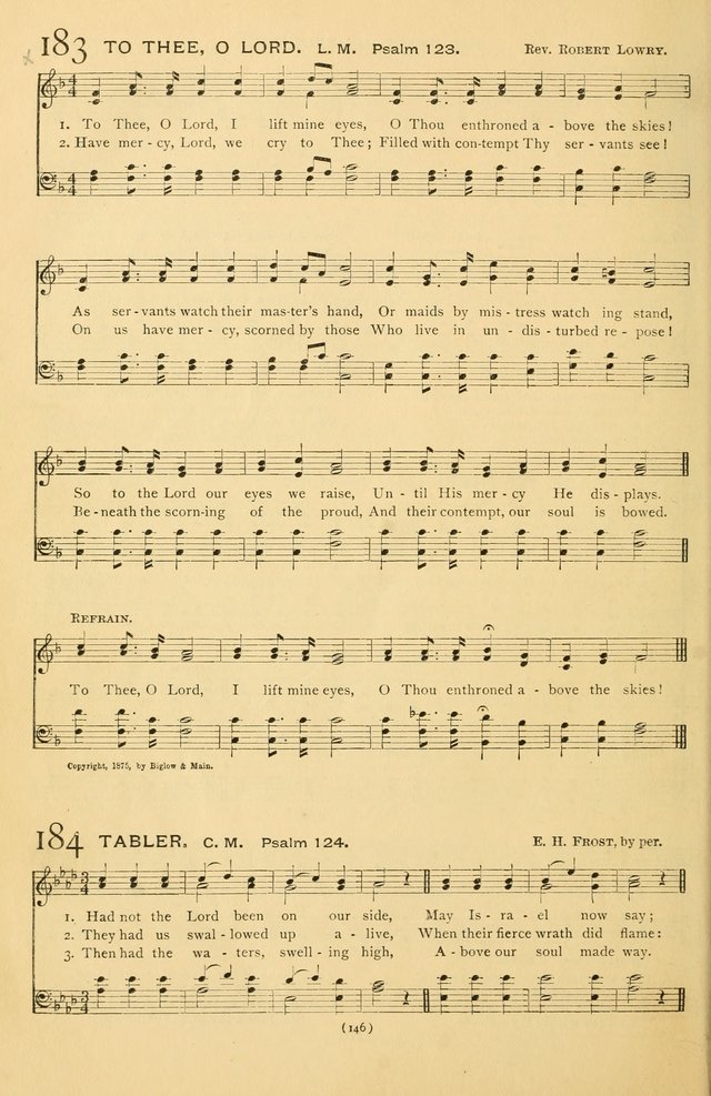 Bible Songs: consisting of selections from the Psalms set to music suitable for Sabbath Schools, prayer meetings, etc. page 146