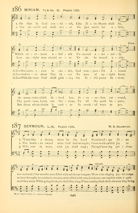 Bible Songs: consisting of selections from the Psalms set to music suitable for Sabbath Schools, prayer meetings, etc. page 128