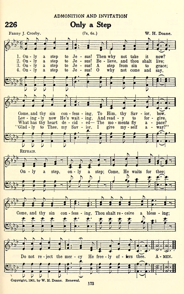 The Baptist Standard Hymnal: with responsive readings: a new book for all services page 165