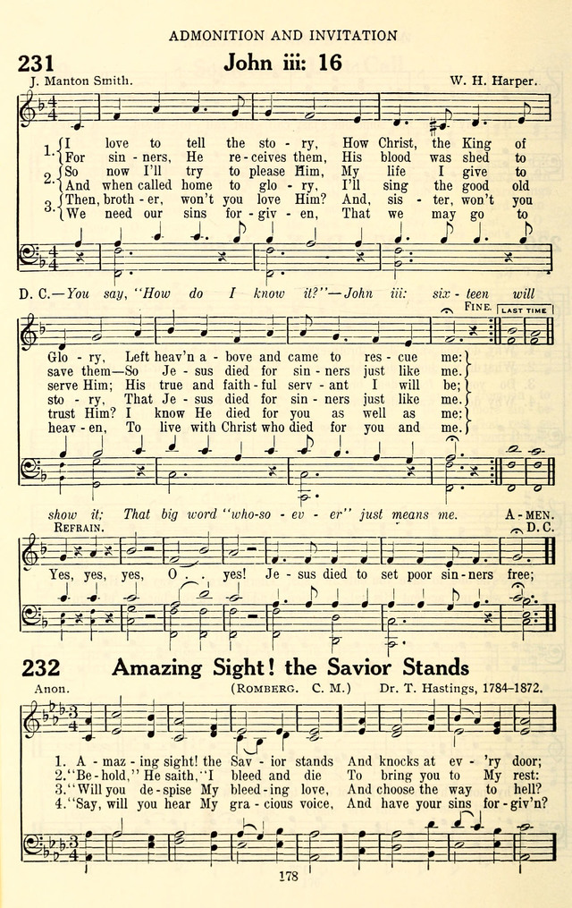 The Baptist Standard Hymnal: with responsive readings: a new book for all services page 170