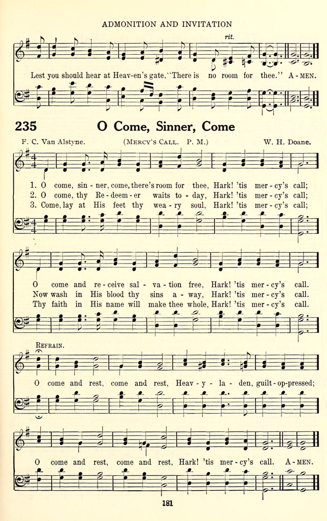 The Baptist Standard Hymnal: with responsive readings: a new book for all services page 173