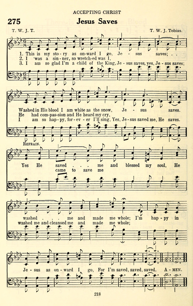 The Baptist Standard Hymnal: with responsive readings: a new book for all services page 210