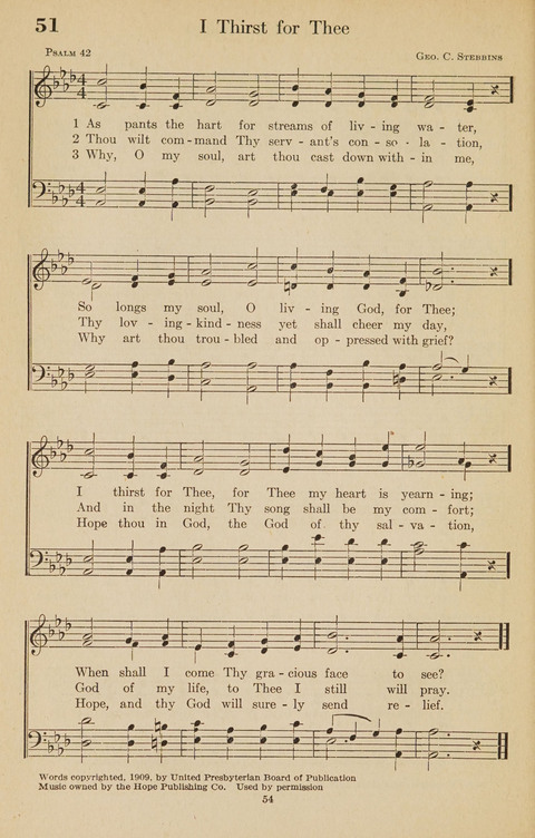 The Bible Songs Hymnal: a Selection of Psalms and Hymns for use in the church, the Bible school, the young people