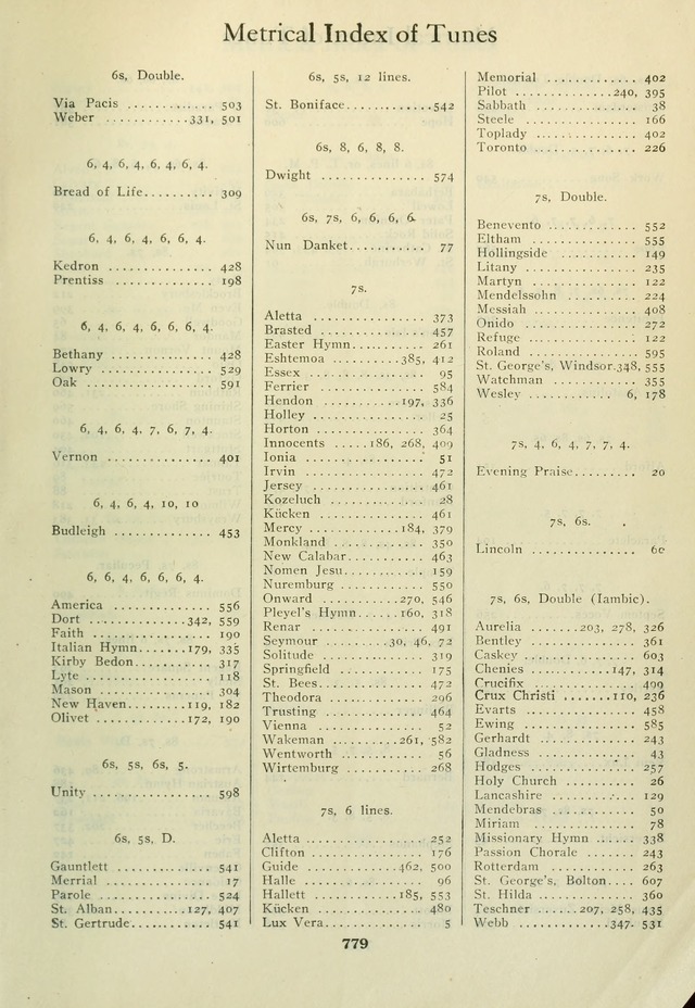 Book of Worship with Hymns and Tunes  page 785