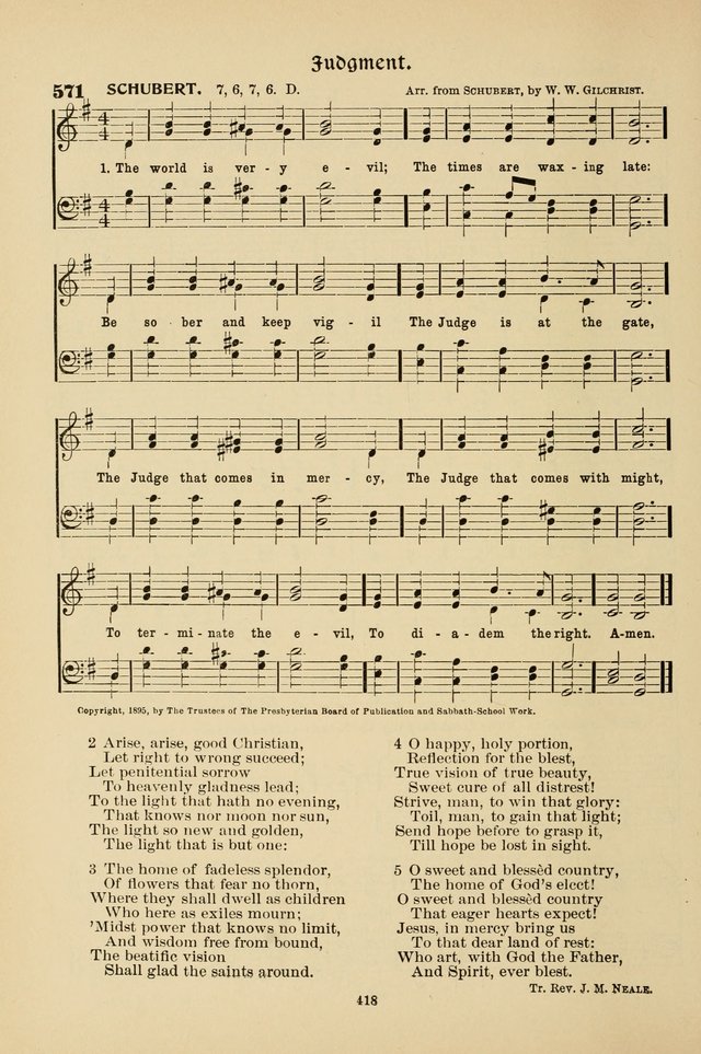 Hymnal Companion to the Prayer Book with Accompanying Tunes (Second Edition) page 419