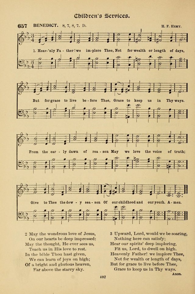 Hymnal Companion to the Prayer Book with Accompanying Tunes (Second Edition) page 493
