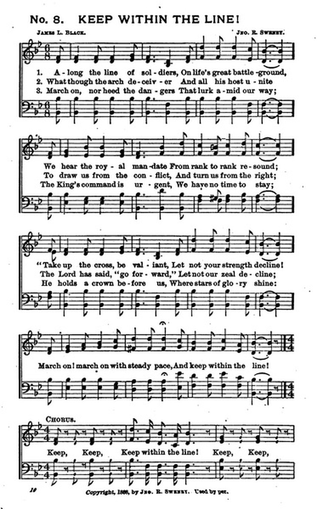 Bells of Victory: a collection of music for temperance meetings page 8