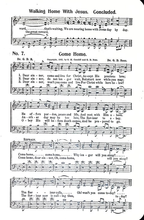The Crown: a book of gospel songs for Christian work and worship page 7