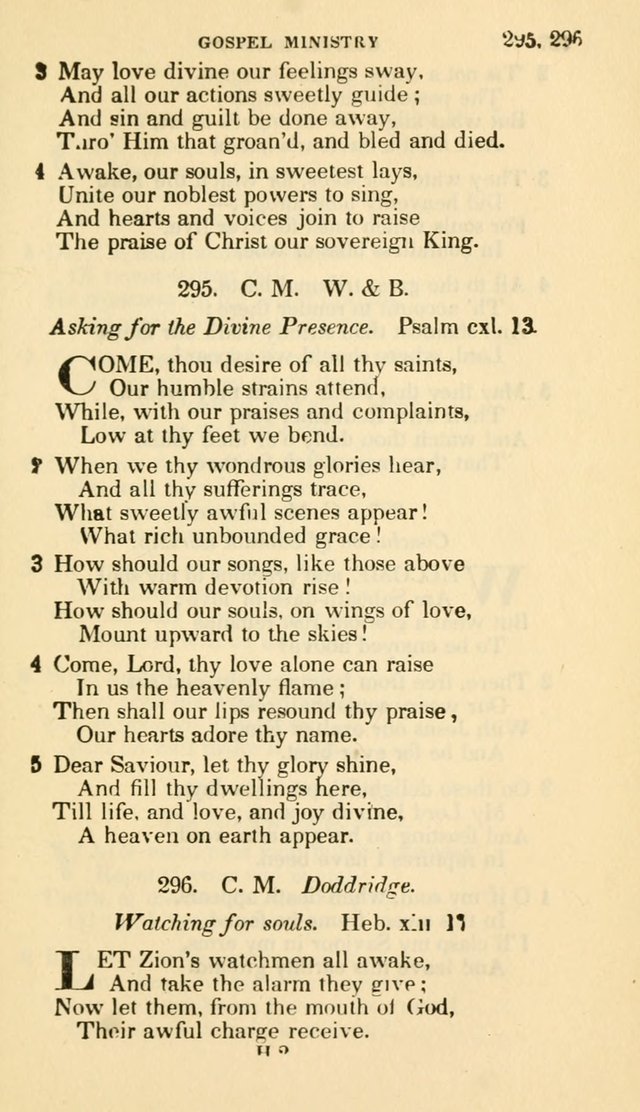 The Choice: in two parts; Part I, containing Psalms and hymns, Part II, containing spiritual songs; designed for public and private worship (6th ed.) page 182
