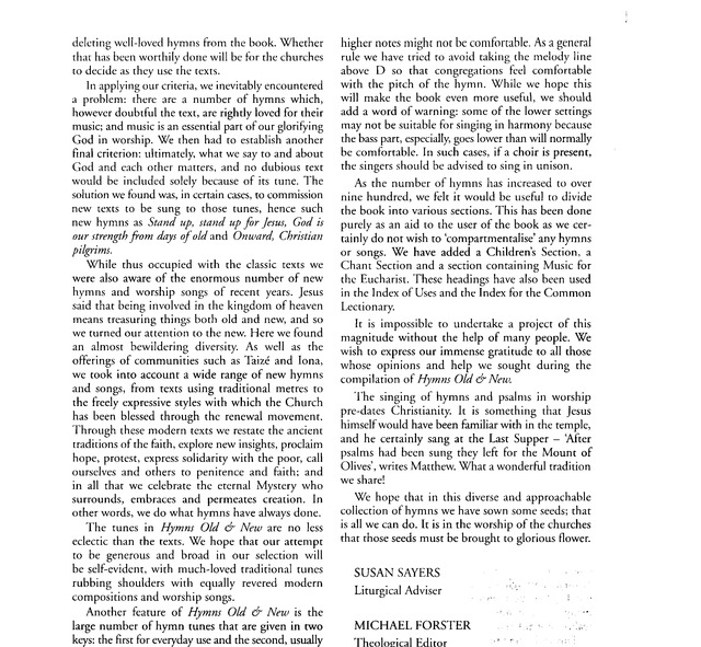 Complete Anglican Hymns Old and New page v