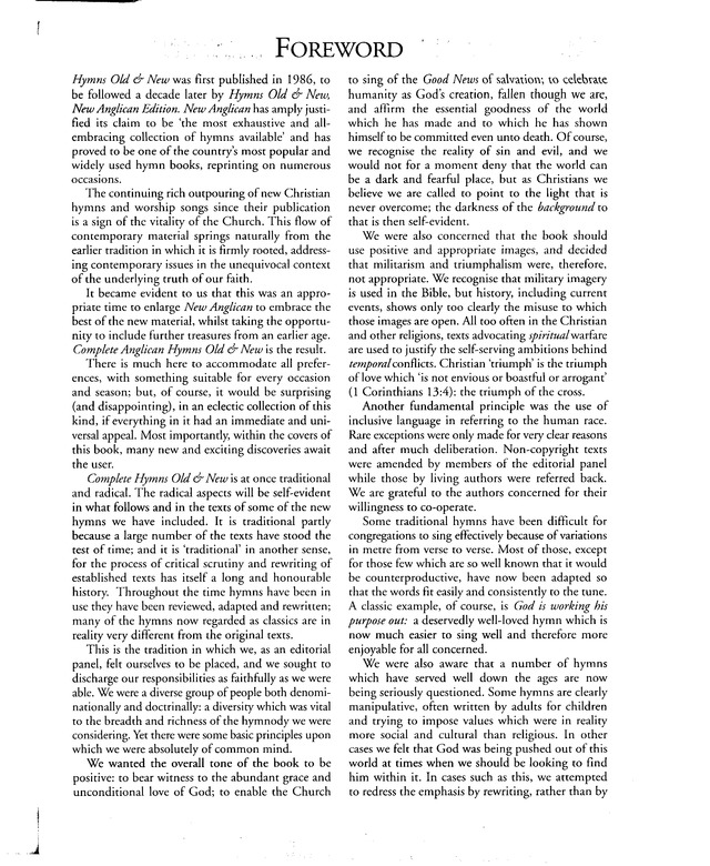 Complete Anglican Hymns Old and New page vi