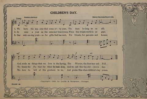 Carols: a Book of Songs and Services for the Beginners and Primary Grades of the Sunday School page 40