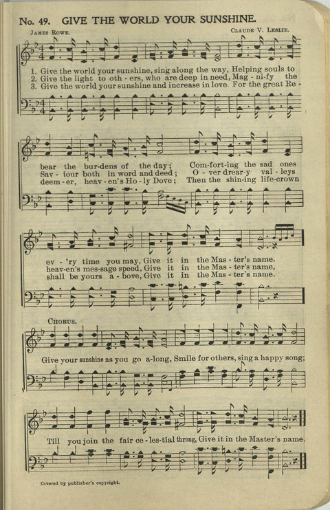 Carol Crown: for Sunday schools, revivals, singing schools, conventions page 49