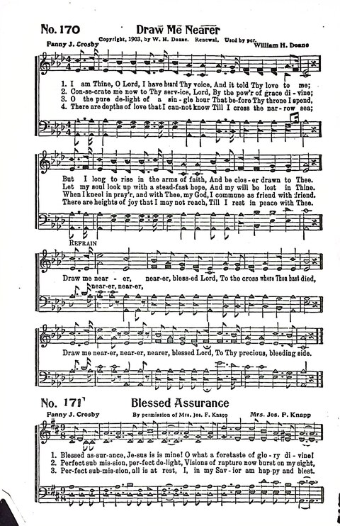 Cheerful Chimes: our 1931 book for Sunday-schools, singing schools, revivals, conventions, and general use in all religious gatherings page 186