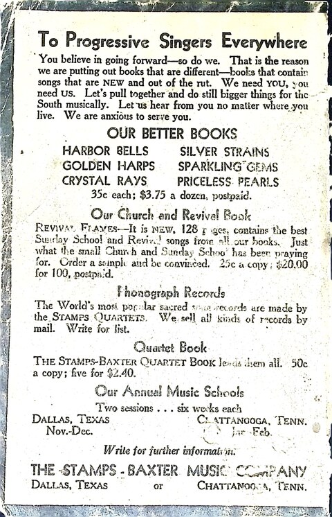 Cheerful Chimes: our 1931 book for Sunday-schools, singing schools, revivals, conventions, and general use in all religious gatherings page 192