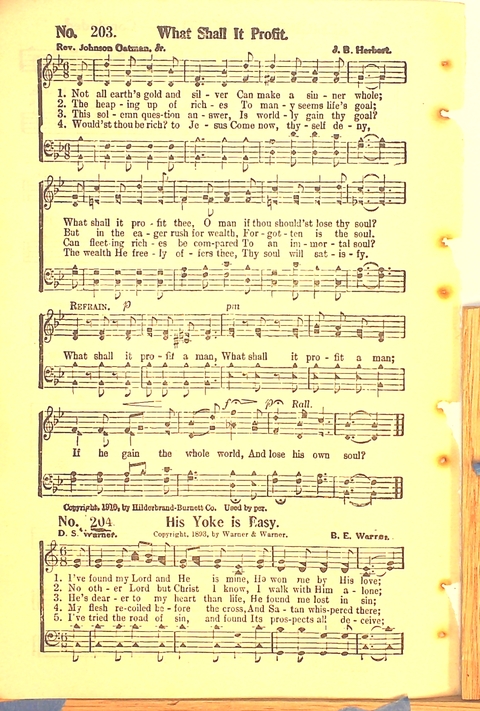 The Complete Church Hymnal page 100