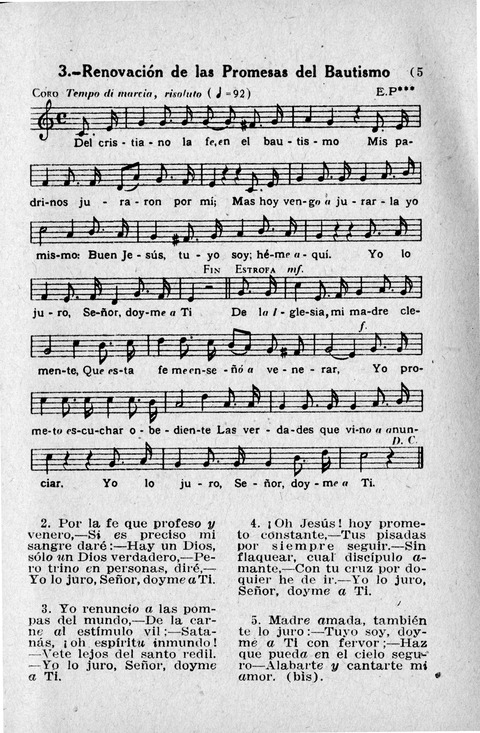 Coleccion de Cantos Sagrados Populares page 5
