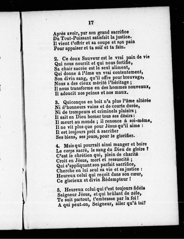 Choix de Cantiques a l