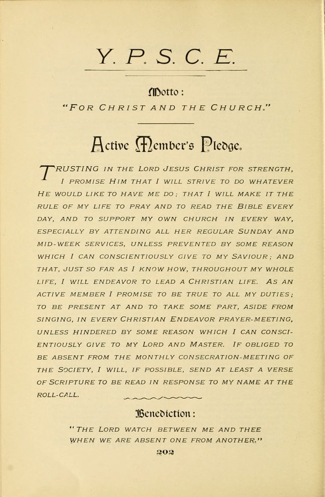 Christian Endeavor Hymns page 207