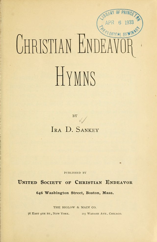 Christian Endeavor Hymns page 6