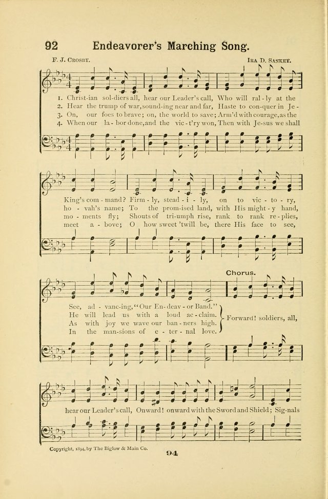Christian Endeavor Hymns page 99