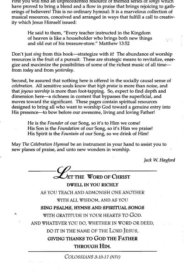 The Celebration Hymnal: songs and hymns for worship page 3