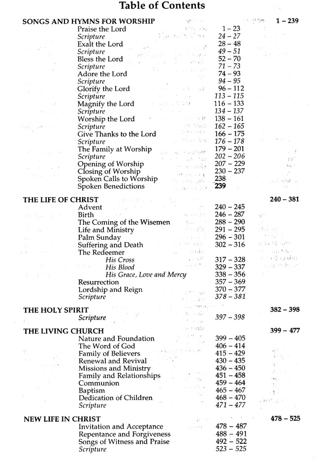 The Celebration Hymnal: songs and hymns for worship page 6