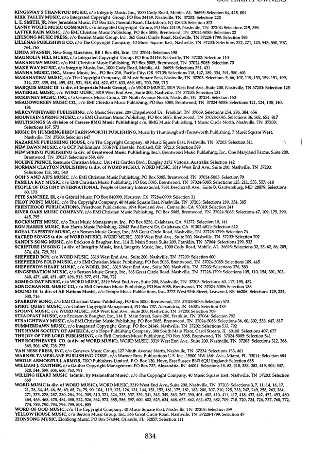 The Celebration Hymnal: songs and hymns for worship page 801