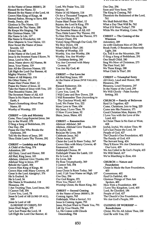 The Celebration Hymnal: songs and hymns for worship page 817