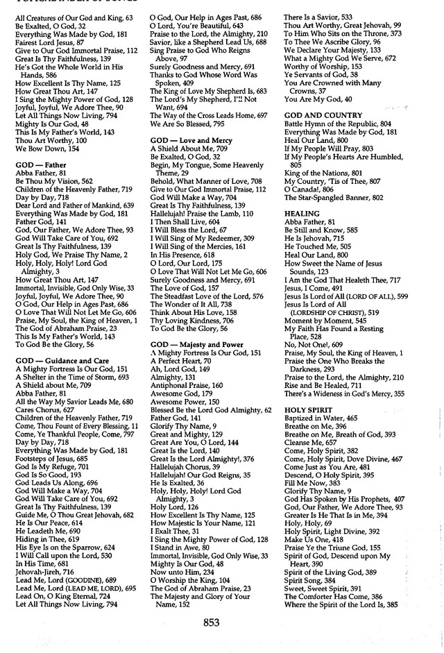 The Celebration Hymnal: songs and hymns for worship page 820