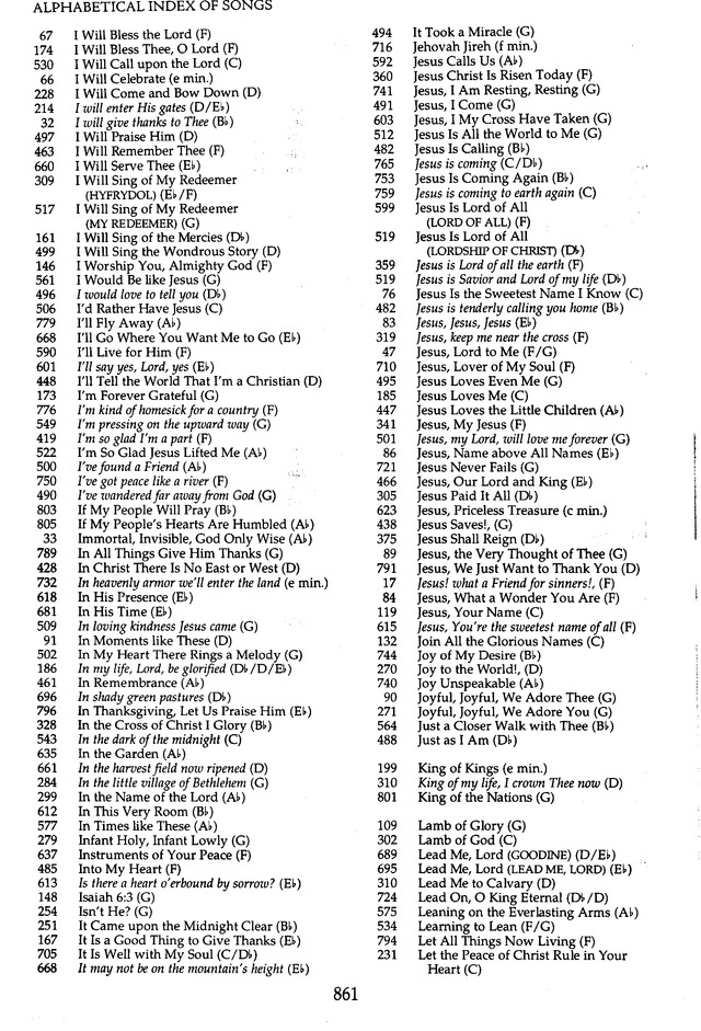 The Celebration Hymnal: songs and hymns for worship page 828