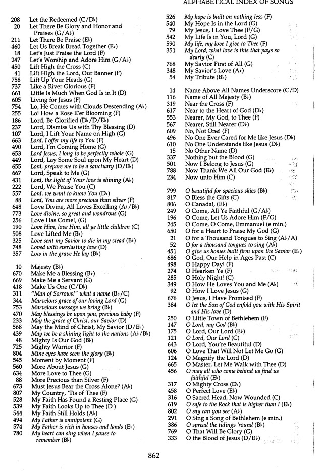 The Celebration Hymnal: songs and hymns for worship page 829