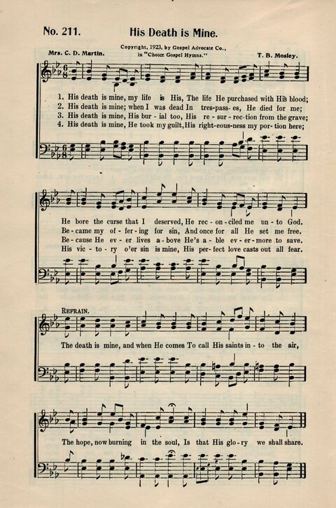 Choice Gospel Hymns: a collection of over three hundred hymns for all occasions of Christian work and worship  page 194