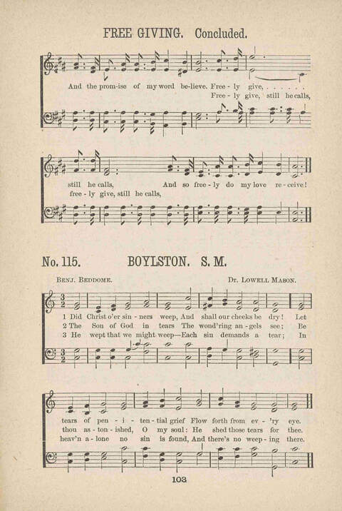 Christian Hymns: a collection of hymns and tunes for all occasions of Christian work and worship page 101
