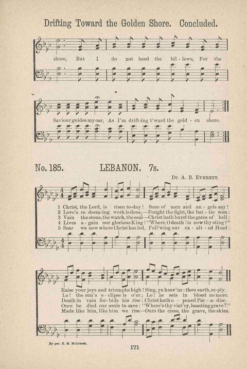 Christian Hymns: a collection of hymns and tunes for all occasions of Christian work and worship page 169