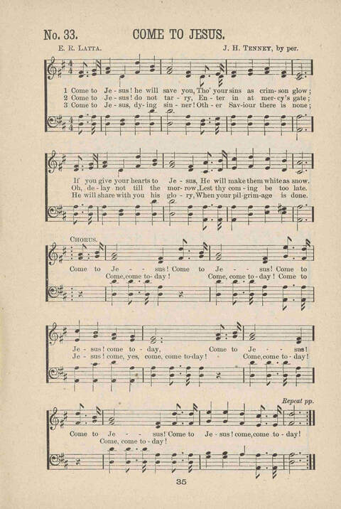 Christian Hymns: a collection of hymns and tunes for all occasions of Christian work and worship page 33